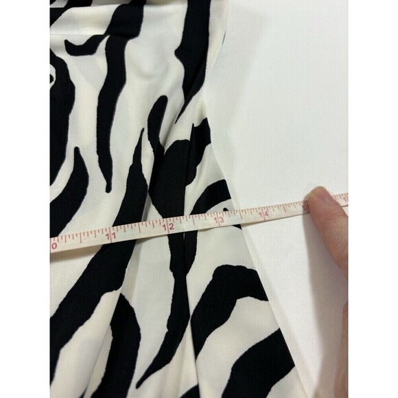 NWT AFRM Animal Blanc Zebra Print Dress Black White Medium - Picture 11 of 13